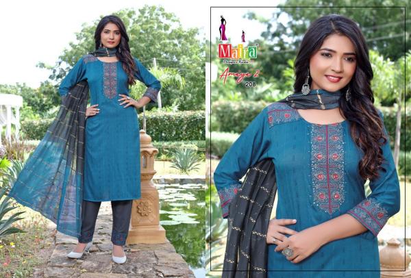 Maira Amaya Vol 2 Rayon Designer Exclusive Readymade Suit